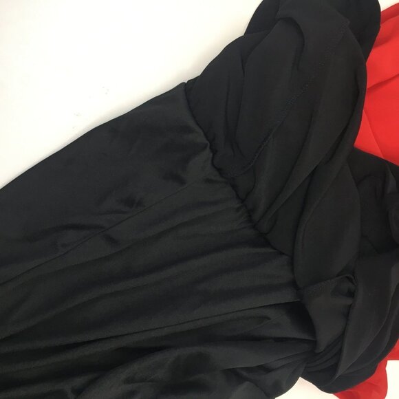 Bisou Bisou Color Block Black And Red Long Sleeves Dress Size 8. NWT - Picture 12 of 15